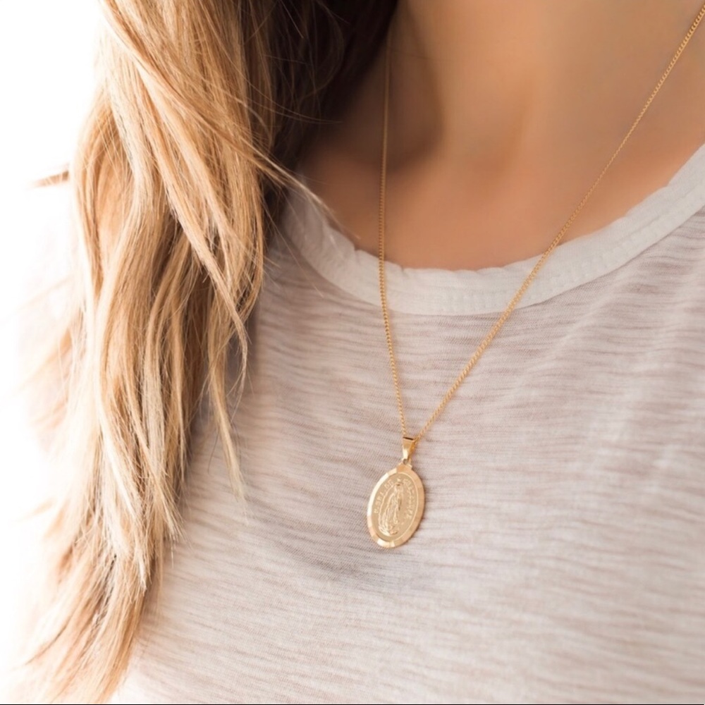 Virgin Mary Necklace | 18k Gold Filled - Picture 2 of 8